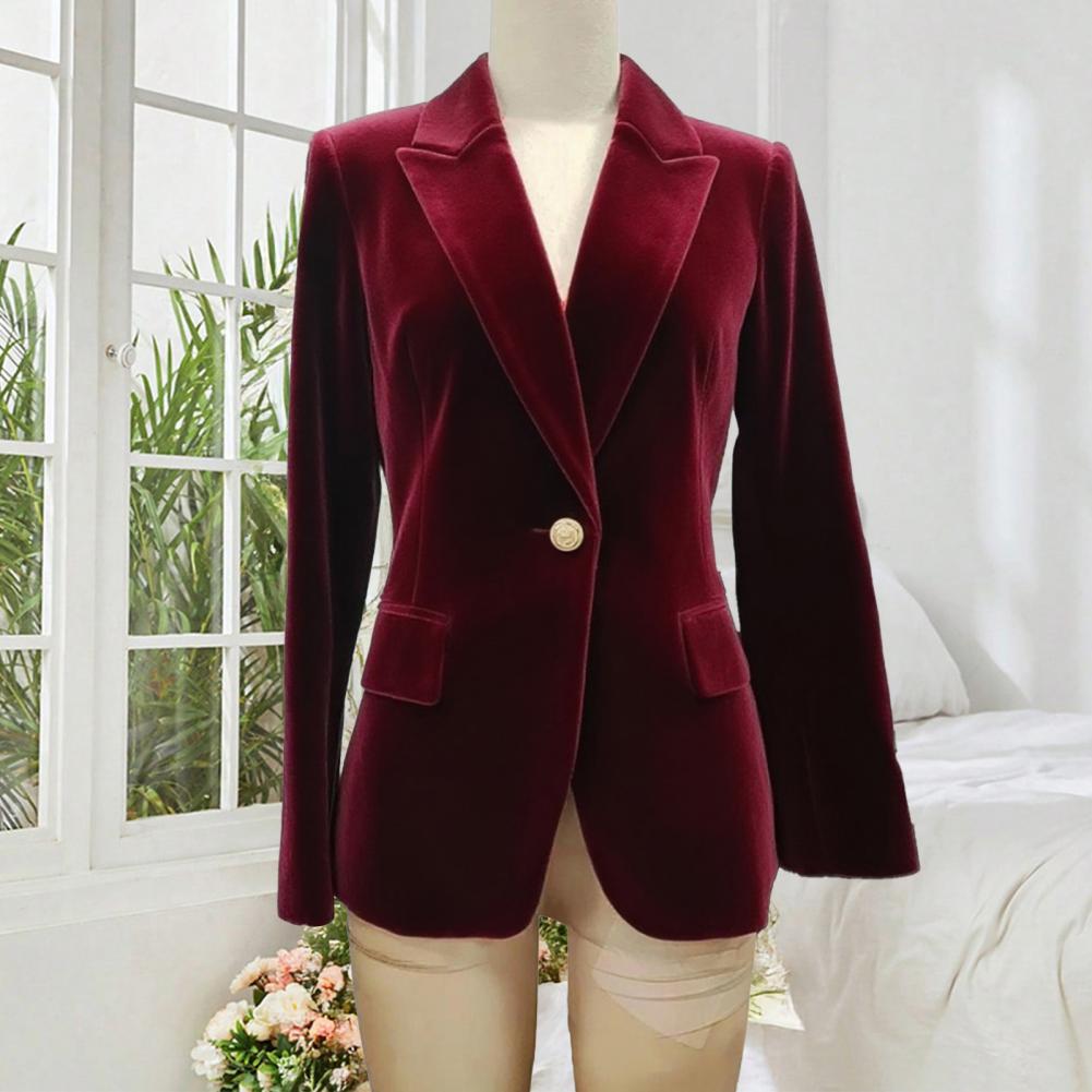 Large Women'S Formal Wear - Вельветовый женский пиджак большого размера с