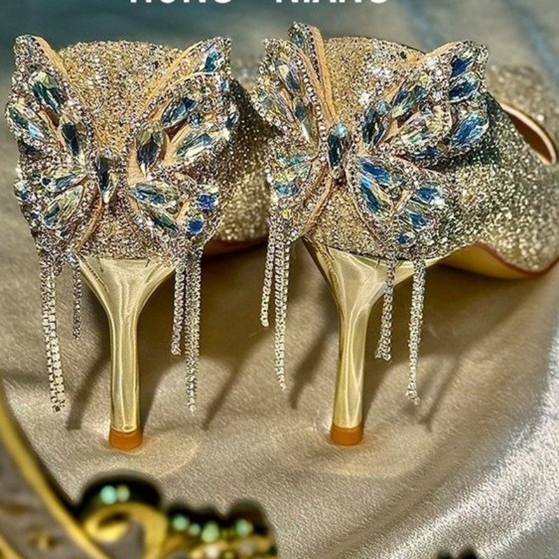 Women'S Formal Wear For Wedding - Туфли на шпильке со стразами и