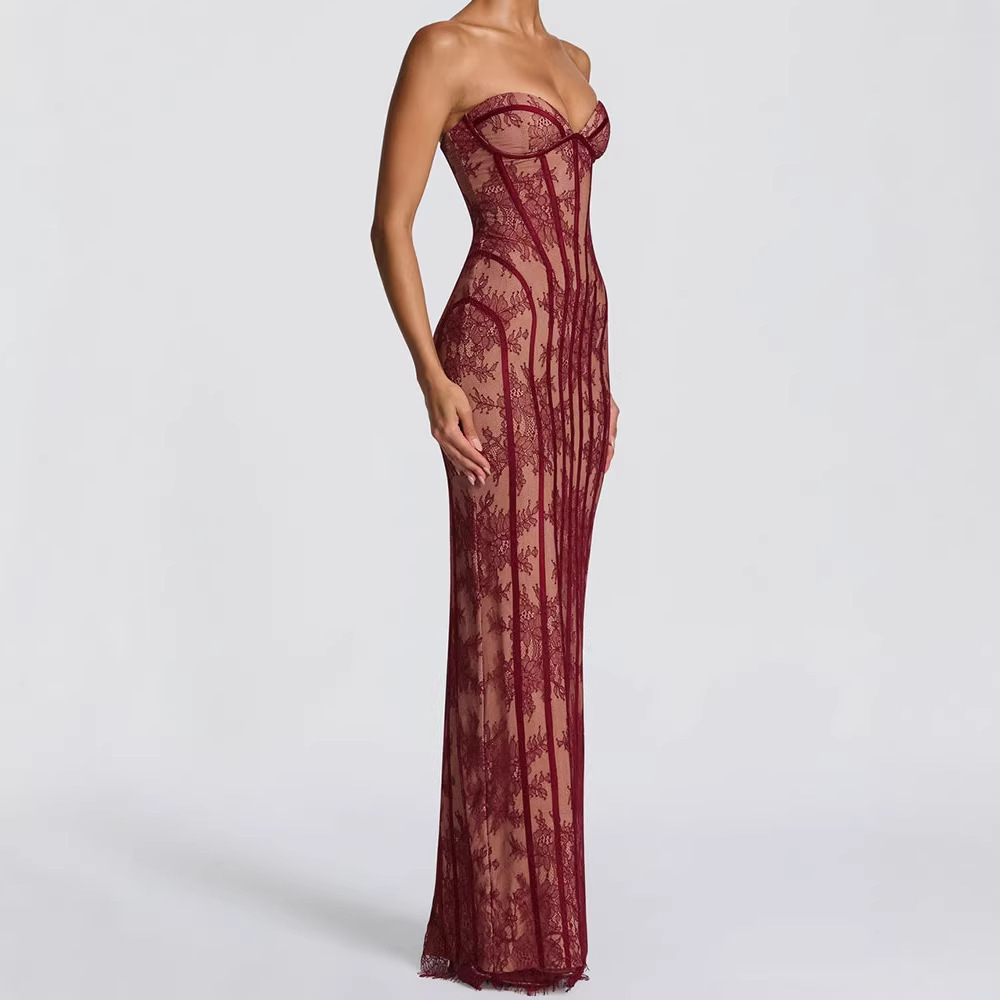 Formal Wear Women Us - Платье макси без бретелек облегающего кроя