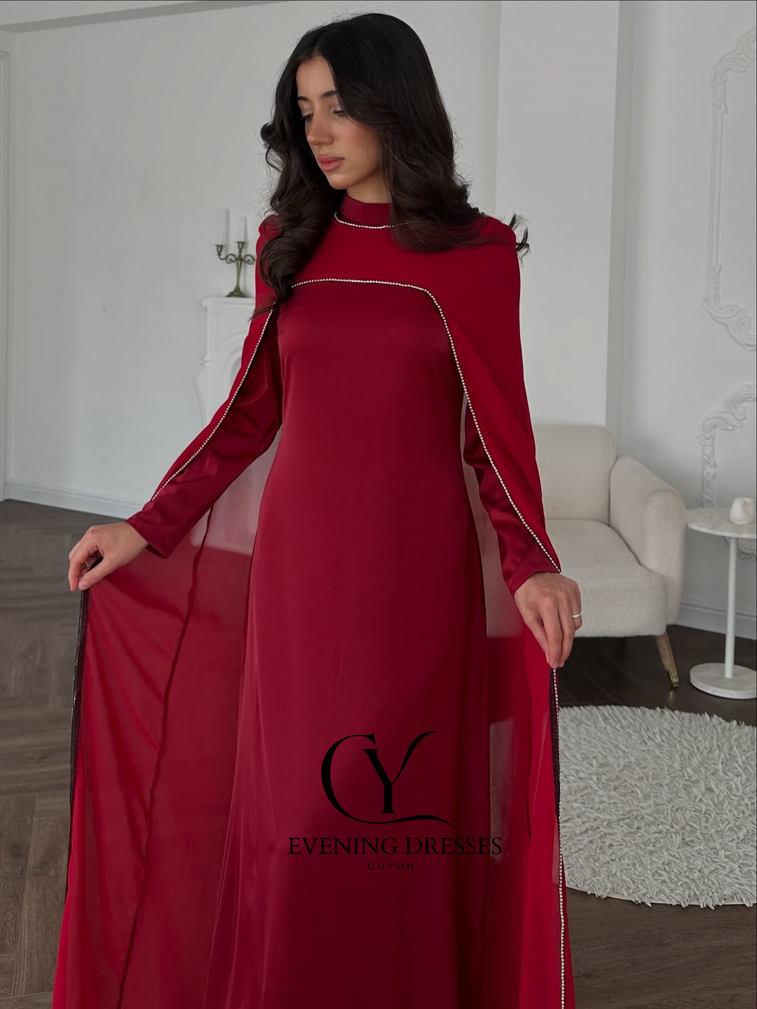 CUYUN красные женские вечерние – обзор и цена Women Formal Wear Dubai