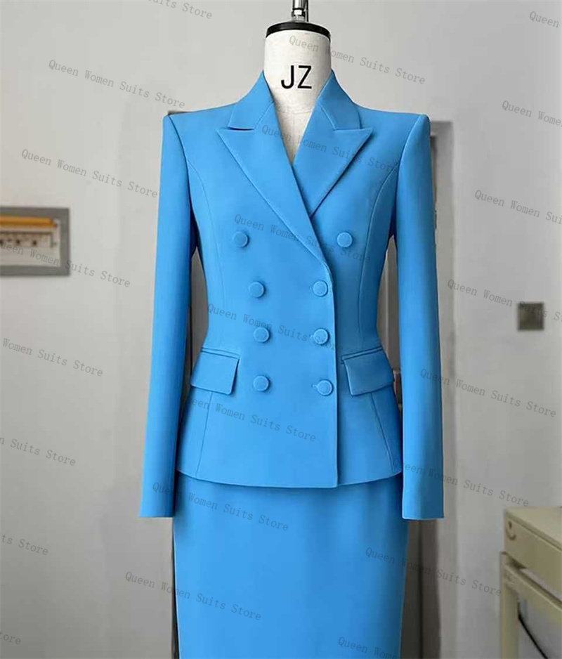 Небесно-голубой женский костюм – обзор и цена Women'S Formal Wear For A Wedding Guest