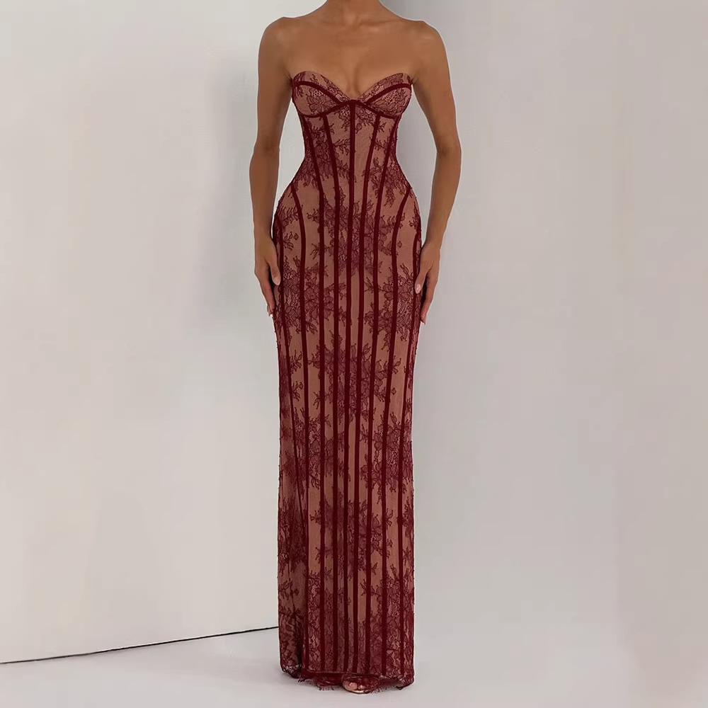 Платье макси без бретелек обле – обзор и цена Formal Wear Women Us
